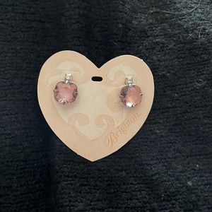 Brighton pink crystal post earring